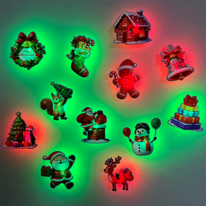 📢📢 50% KORTING🎄 Verlichte kerstmuurstickers