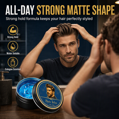 📢📢 1+1 gratis💈 Herenhaarpomade met colognegeur – Matte afwerking, sterke hold & volume | Wateroplosbaar & langdurig effect