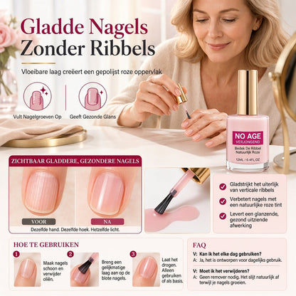 📢📢 1+1 gratis💅 Natuurlijke roze nagelrichelvuller  – verjongende gladmakende coating | verbergt direct verticale nagelrichels voor glanzende, gezonde nagels
