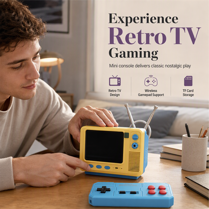 📢📢 50% KORTING🎮 Vintage handheld gameconsole – compact ontwerp, opladen met laag voltage en meegeleverde gamekabels | Retro gaming overal.