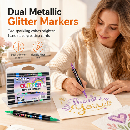 🎁 Sinterklaasactie: 50% korting✨ Glittermarkers in 24/48 kleuren