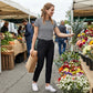 🔥⏳BEPERKTE AANBIEDING 51% KORTING🌞Dames hoge taille broek met ritszakken 👖 – 4-way stretch, buikcontrole, ademend en snel droog, 6 kleuren, S-3XL