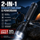 📢📢 50% KORTING!! ⏰🔦2-in-1 Sterke Zaklamp (Powerbank)