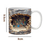[creative gift] 3D Bookshelf Mug Cup