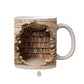 [creative gift] 3D Bookshelf Mug Cup