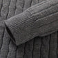 Heren Ribgebreide Shirt met halve ritssluiting