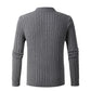 Heren Ribgebreide Shirt met halve ritssluiting